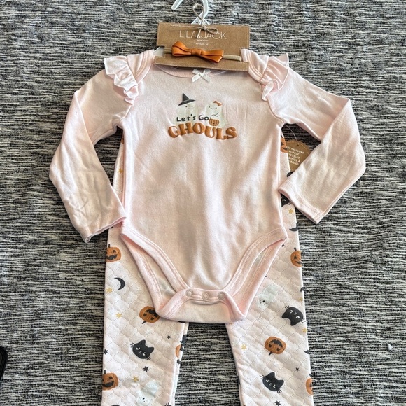 Lila & Jack Other - Pink Halloween Girls 3 Piece set Lila and Jack